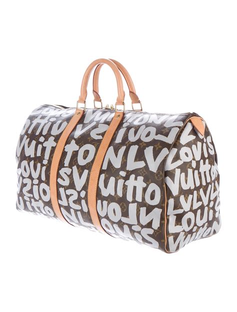 borsa keepeel louis vuitton vintage|louis vuitton keepall graffiti.